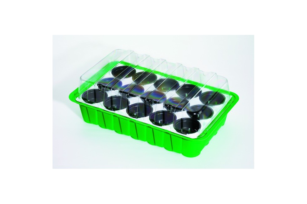 Mini serre pour 15 pots, auto-irrigante