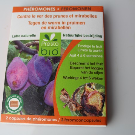 Phéromones PrestoBio contre le ver des prunes et mirabelles