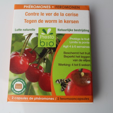 Phéromones contre le ver de la cerise