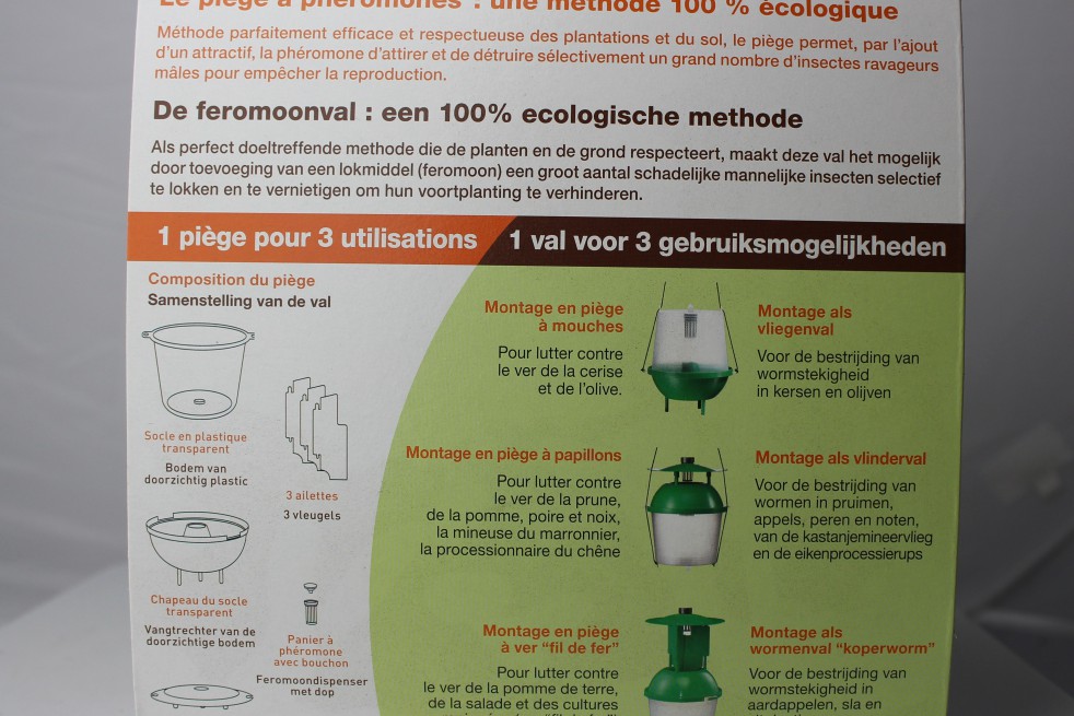 Piège à phéromones multi-usages 3 en 1