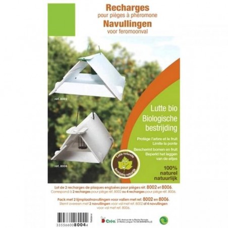 Plaque engluées (recharge pour pièges à phéromone )
