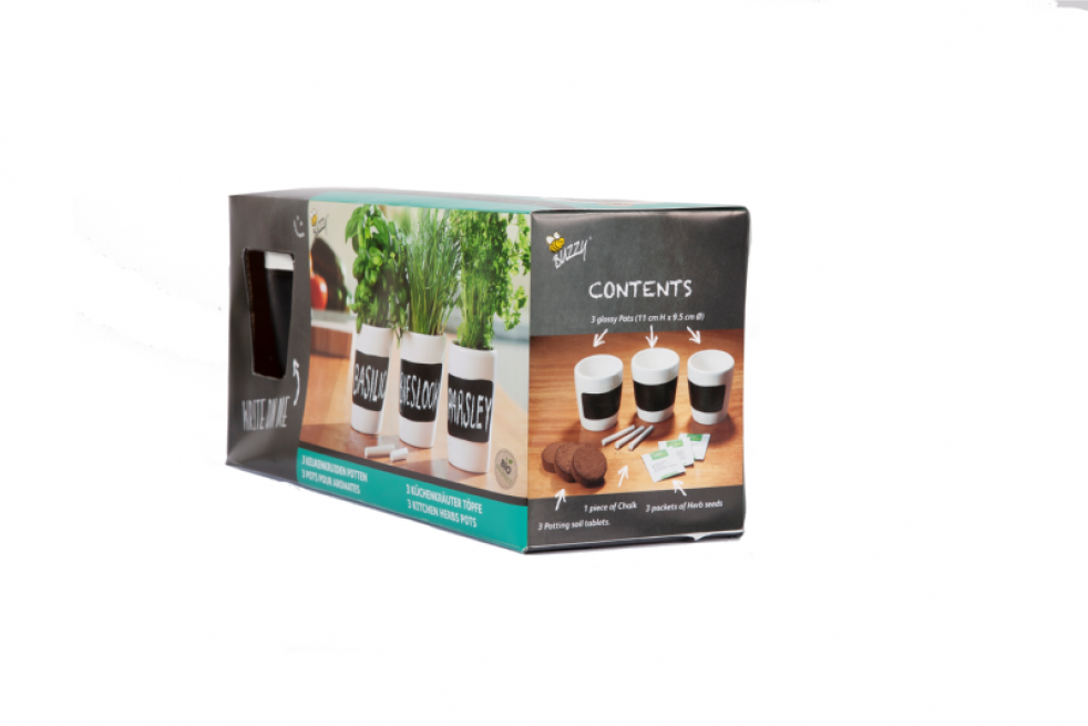 Organic herbs growing kit