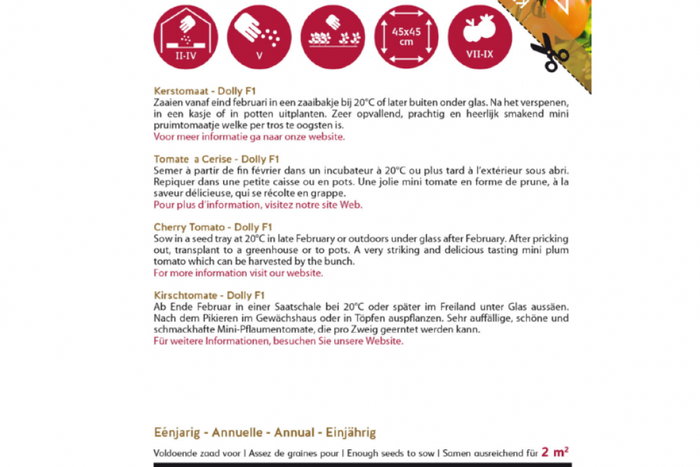 Tomate cerise Dolly Tomate cerise Dolly