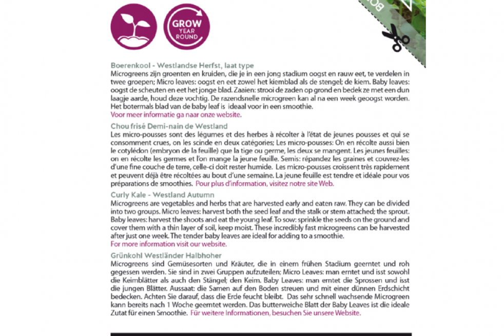 Boerenkool Westlandse Herfst Boerenkool Westlandse Herfst