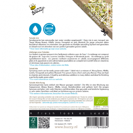 Mélange pour salades à germer, BIO