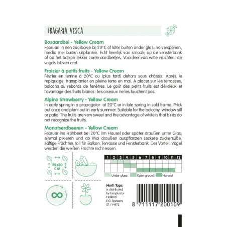 Bosaardbei Yellow Cream