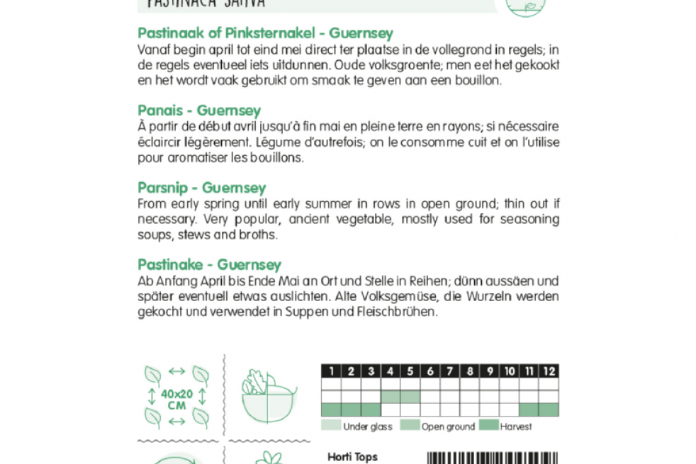 Pastinaak Guernsey Pastinaak Guernsey