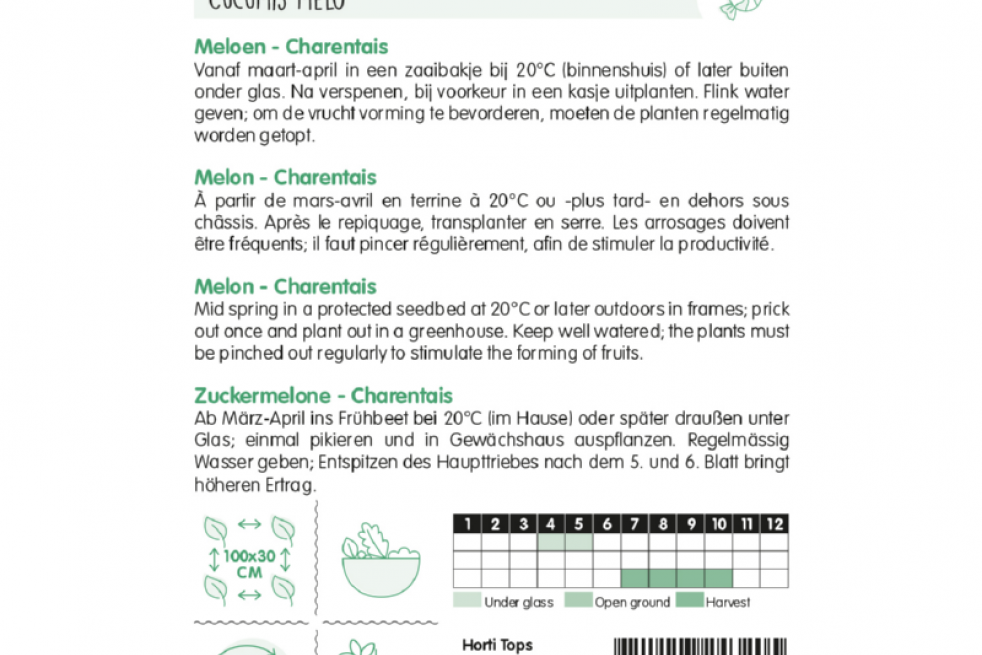 Meloenen Charentais Meloenen Charentais