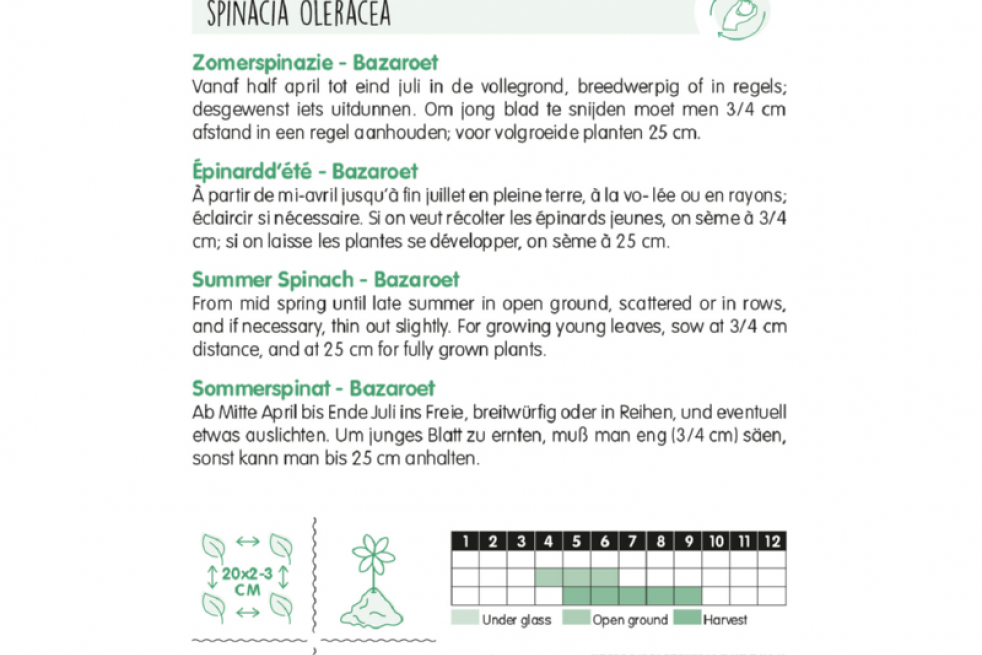 Zomerspinazie Bazaroet Zomerspinazie Bazaroet