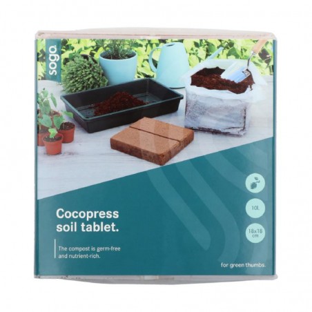 Terreau de coco compressé