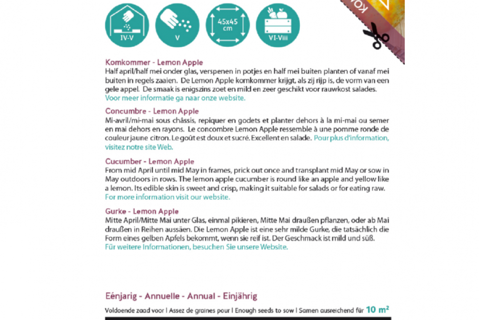 Concombre Lemon Apple Concombre Lemon Apple