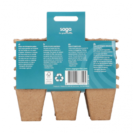Pots biodégradables Ø 6cm (24 pièces)