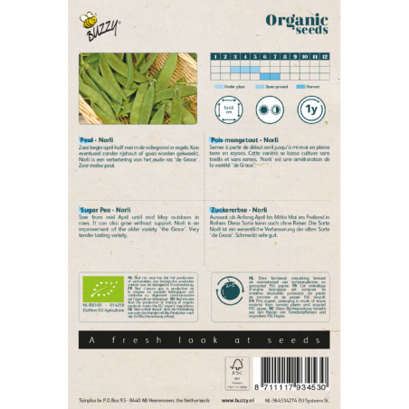 Pois mangetout Norli BIO