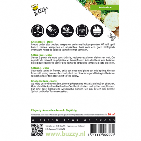 Samen Knollensellerie Dolvi - Apium Graveolens L.