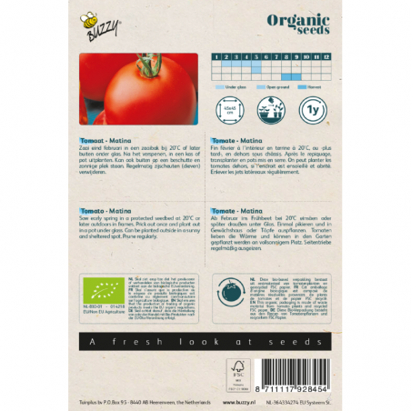 Semences Tomate Matina - légume BIO - Lycopersicon esculentum