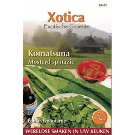 Zaden Mosterdspinazie, Komatsuna - Brassica rapa var. perviridis