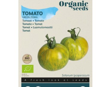 Zaden Tomaat Green Zebra BIO - Solanum lycopersicum