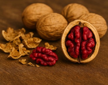 Noyer royal à cerneaux rouges Rubis -  Juglans regia Rubin - Jardins du Monde be