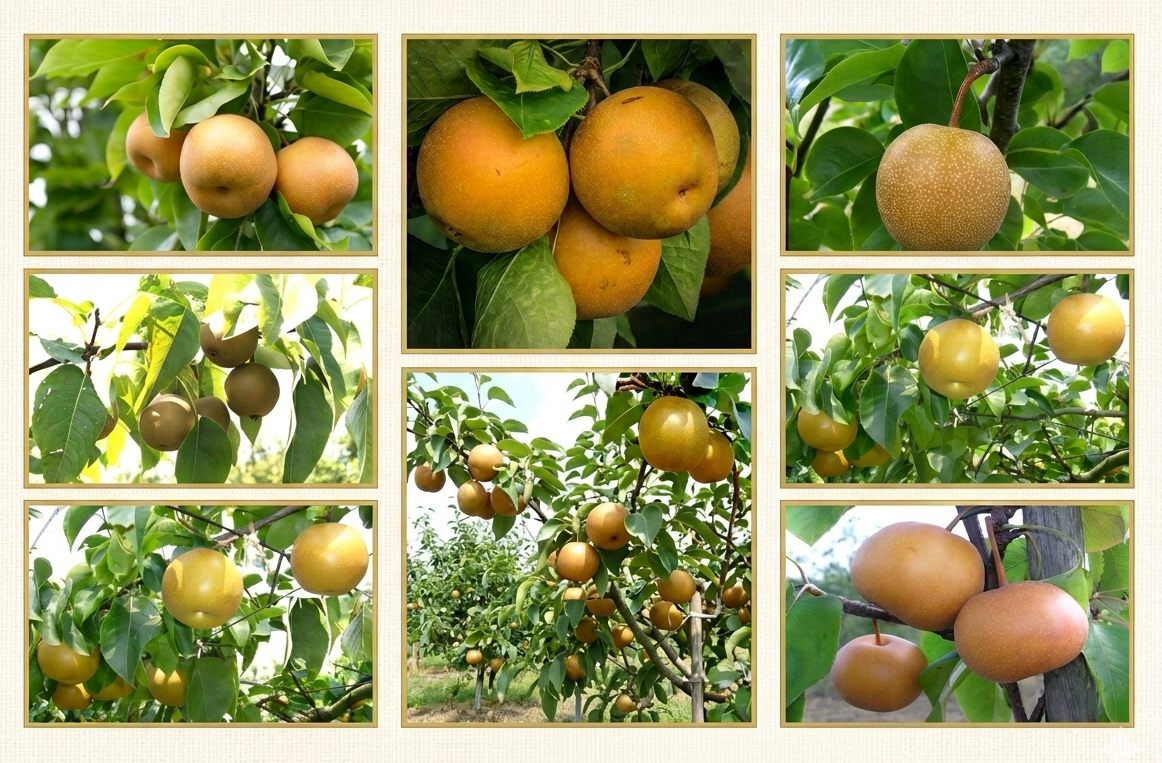 The batch of 7 Nashi Pear Tree – The Collection: the perfect combination for your orchard