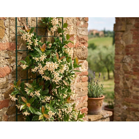 Jasmin étoilé jaune - Trachelospermum jasminoides Star of Toscane