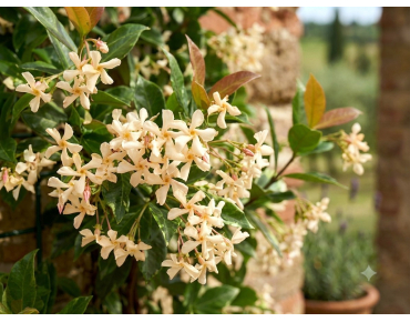Gelber Sternjasmin - Trachelospermum jasminoides Star of Toscane